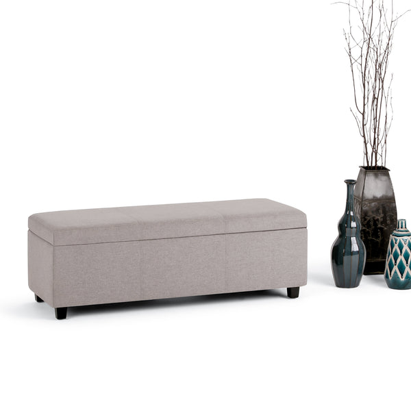 English Elm Avalon Storage Ottoman Bench - Stylish Cloud Grey With Generous Hidden Storage For Every Room B136P158637