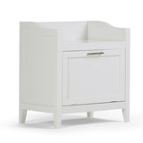 Avington Storage Hamper Bench Pure White B136P158505 Hearth and Haven