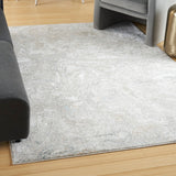 Nourison Glam GLM20 Machine Made Power-loomed Borderless Design Indoor Only Modern Glam Rug Grey Multicolor, Grey Multicolor 100% Polyester 99446955753