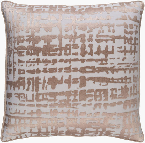 Surya Hessian 18" Accent Pillow - Durable Linen & Cotton Blend, Modern Design For Timeless Home Decor White Linen,Cotton Hss001-2222d