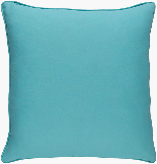 Surya Hessian 18" Accent Pillow - Durable Linen & Cotton Blend, Modern Design For Timeless Home Decor Aqua Linen,Cotton Hss004-2020
