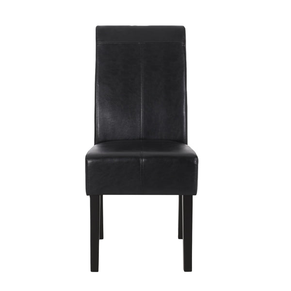 English Elm Pertica Upholstered Dining Chair Set of 2 with T-stitch Detail for Modern 38541.00PUMDNT