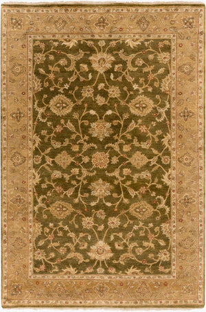 Surya History Hst-7000 2' X 3' Exotic Handmade Rug - Luxurious High Pile, Unique Design For Any Space Tan Wool Hst7000-69