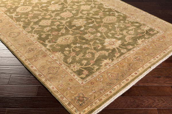 Surya History Hst-7000 2' X 3' Exotic Handmade Rug - Luxurious High Pile, Unique Design For Any Space Tan Wool Hst7000-69