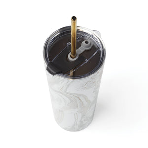 Lenox Cambridge 24 Oz White Geo Insulated Tumblers, Set of 2 NO COLOR METAL E9516WHCB2DS