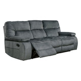 Parker House Chapman - Polo Manual Glider Reclining Sofa And Two Recliners Grey 94% Polyester,6% Nylon (W) Mcha-311-pol