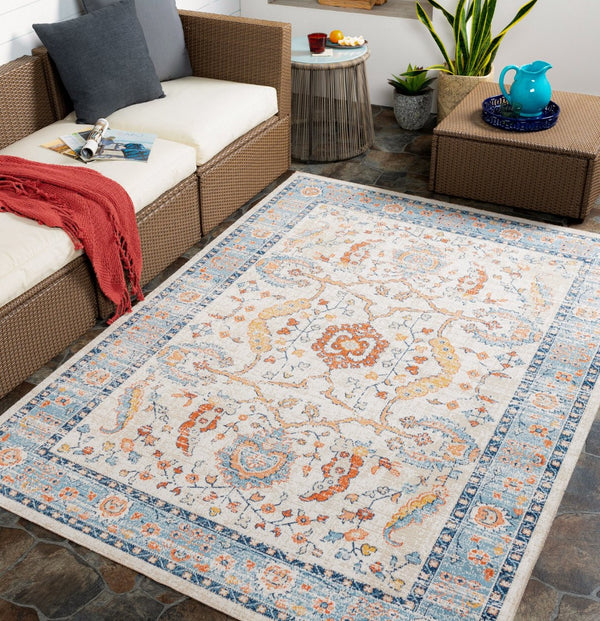 Livabliss Huntington Beach Flatweave Polyester Area Rug for High Traffic Indoor Outdoor Spaces HTB2301-679