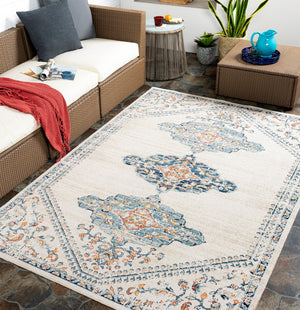 Livabliss Huntington Beach Global Flatweave Polyester Indoor Outdoor Rug for High Traffic Areas HTB2316-537