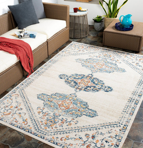 Livabliss Huntington Beach Global Flatweave Polyester Indoor Outdoor Rug for High Traffic Areas HTB2316-537