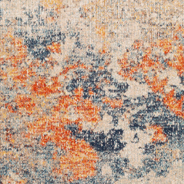 Livabliss Huntington Beach Flatweave Outdoor Polyester Rug Modern Patio Deck Living Area Orange, Saffron 5'3" x 7' HTB2325-537