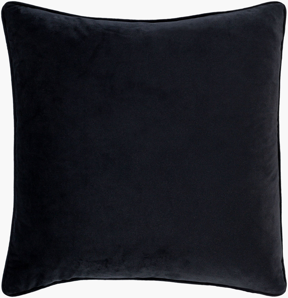 Surya Horticulture 18"X18" Nature-inspired Accent Pillow - Durable, Stylish, And Machine Washable Decor Black Polyester,Polyester Htc001-2222d