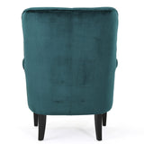 Christopher Knight Home® - Noble House - Tomlin Modern Glam Velvet Club Chair with Nailhead Trim