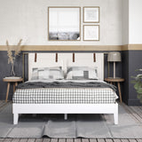 English Elm Steve Silver - Nix - Queen Platform Bed - White