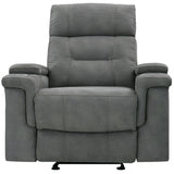 Parker House Parker Living Diesel Manual - Cobra Grey Glider Recliner Cobra Grey 100% Polyester (S) MDIE#812G-CGR