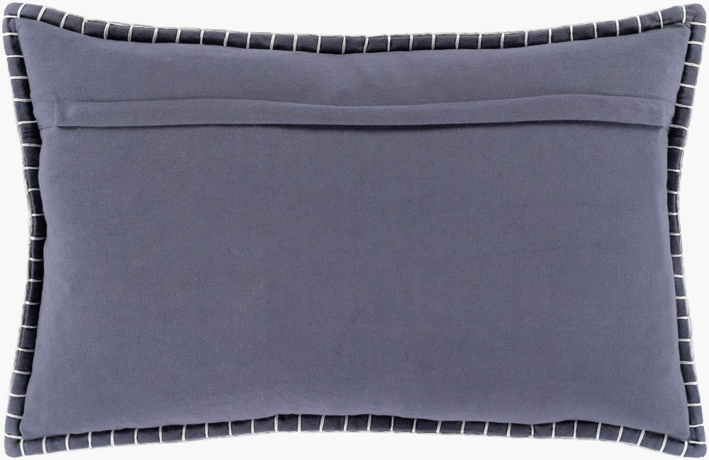 Surya Home Time Htm-001 Country Cottage 14"L X 22"W Lumbar Pillow For Cozy Comfort & Easy Care Black Wool,Polyester,Nylon,Cotton Htm001-2214p