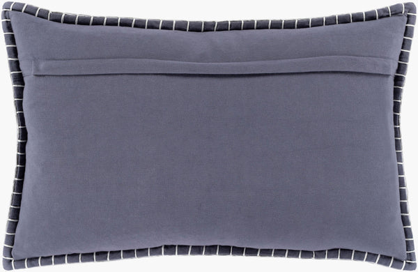 Surya Home Time Htm-001 Country Cottage 14"L X 22"W Lumbar Pillow For Cozy Comfort & Easy Care Black Wool,Polyester,Nylon,Cotton Htm001-2214p