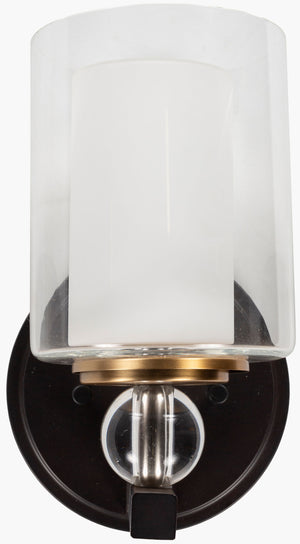 Surya Horatio Modern Wall Sconce - 6"L X 6"W X 10"H, Revitalize Your Decor With Timeless Elegance Fixture, Black Iron Hto-001