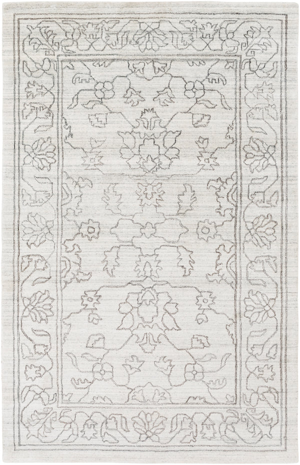 Hightower HTW-3000 6' x 9' Handmade Rug HTW3000-69  Cream, Charcoal, Gray Surya