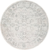 Hightower HTW-3000 8' x 8' Round Handmade Rug HTW3000-8RD  Cream, Charcoal, Gray Surya