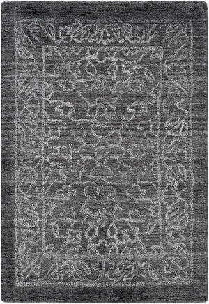 Surya Hightower Htw-3000 2' X 3' Luxurious Handmade Viscose Rug - Perfect For High Traffic Areas & Style Charcoal Viscose Htw3002-23