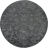 Hightower HTW-3002 8' x 8' Round Handmade Rug HTW3002-8RD  Charcoal, Light Gray Surya