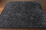 Hightower HTW-3002 8' x 8' Square Handmade Rug HTW3002-8SQ  Charcoal, Light Gray Surya