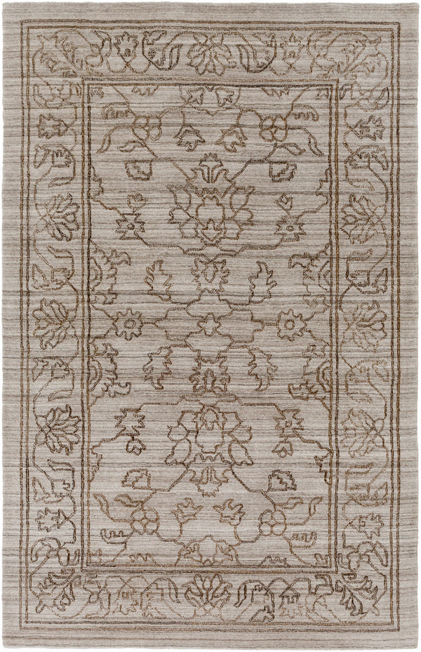 Hightower HTW-3003 6' x 9' Handmade Rug HTW3003-69  Light Gray, Medium Brown, Charcoal Surya