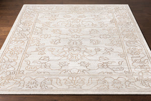 Hightower HTW-3003 8' x 8' Square Handmade Rug HTW3003-8SQ  Light Gray, Medium Brown, Charcoal Surya