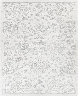 Hightower HTW-3005 8' x 10' Handmade Rug HTW3005-810  White, Black Surya