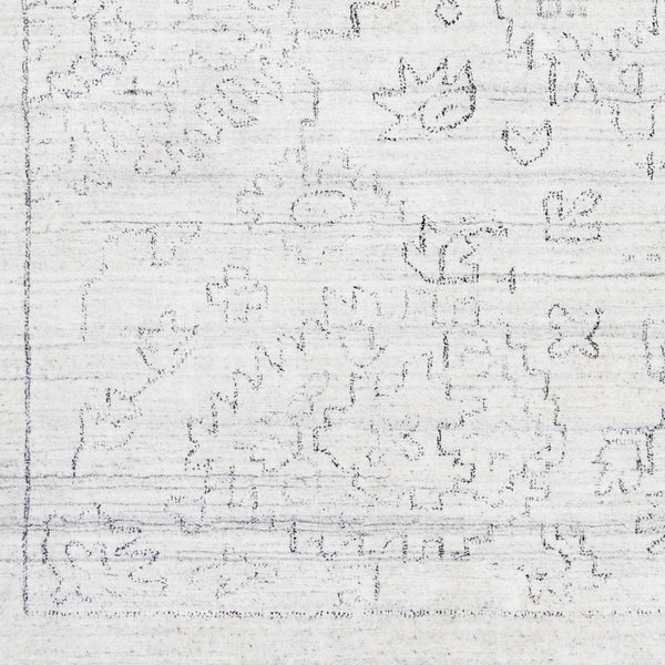 Hightower HTW-3005 8' x 10' Handmade Rug HTW3005-810  White, Black Surya