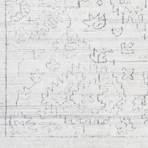 Surya Hightower Htw-3000 2' X 3' Luxurious Handmade Viscose Rug - Perfect For High Traffic Areas & Style White Viscose Htw3005-23