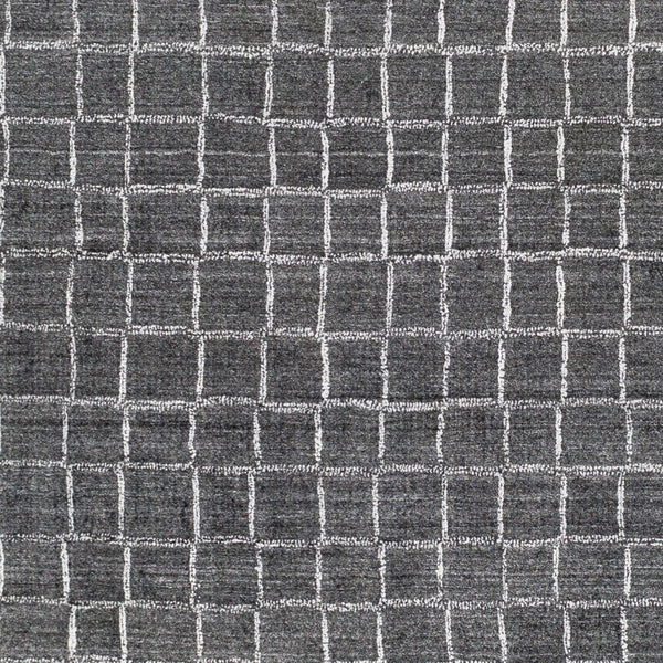 Surya Hightower Htw-3000 2' X 3' Luxurious Handmade Viscose Rug - Perfect For High Traffic Areas & Style Charcoal Viscose Htw3006-23