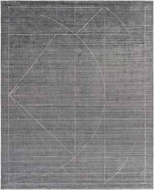 Hightower HTW-3009 8' x 10' Handmade Rug HTW3009-810  Gray, Charcoal, White, Taupe Surya
