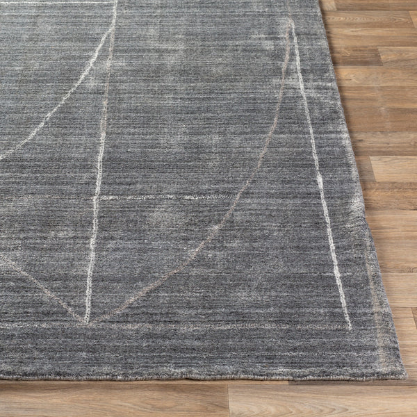 Hightower HTW-3009 8' x 10' Handmade Rug HTW3009-810  Gray, Charcoal, White, Taupe Surya