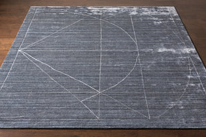 Hightower HTW-3009 8' x 10' Handmade Rug HTW3009-810  Gray, Charcoal, White, Taupe Surya