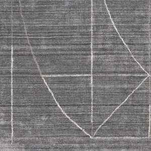 Hightower HTW-3009 8' x 10' Handmade Rug HTW3009-810  Gray, Charcoal, White, Taupe Surya
