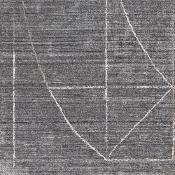 Hightower HTW-3009 8' x 10' Handmade Rug HTW3009-810  Gray, Charcoal, White, Taupe Surya
