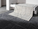 Hightower HTW-3010 8' x 10' Handmade Rug HTW3010-810  Charcoal, White, Black Surya