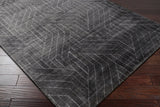 Hightower HTW-3011 8' x 10' Handmade Rug HTW3011-810  Charcoal, Black, White Surya