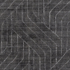 Hightower HTW-3011 8' x 10' Handmade Rug HTW3011-810  Charcoal, Black, White Surya