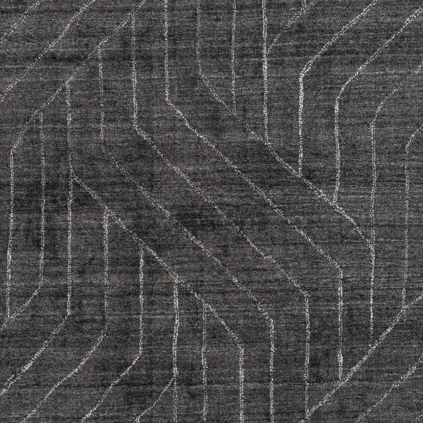 Hightower HTW-3011 8' x 10' Handmade Rug HTW3011-810  Charcoal, Black, White Surya