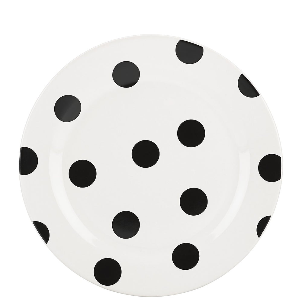 Lenox Kate Spade Deco Dot Accent Plate White, WHITE STONEWARE 856707