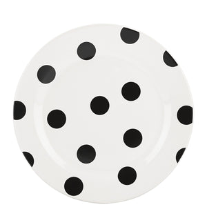 Lenox Kate Spade Deco Dot Accent Plate White, WHITE STONEWARE 856707