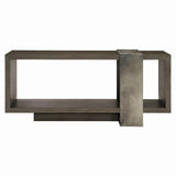 Bernhardt Linea Console Table in Cerused Charcoal Finish 384910B