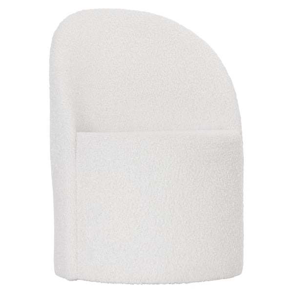 Bernhardt Bernhardt Solaria Upholstered Arm Chair With Casters, Rounded Wraparound Back, Rustic Modern Comfort 310531