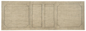 Hooker Furniture Ciao Rustic 84" Trestle Dining Table With 2X18" Leaves, Flaky White Top & Distressed Black Base 5805-75200-80