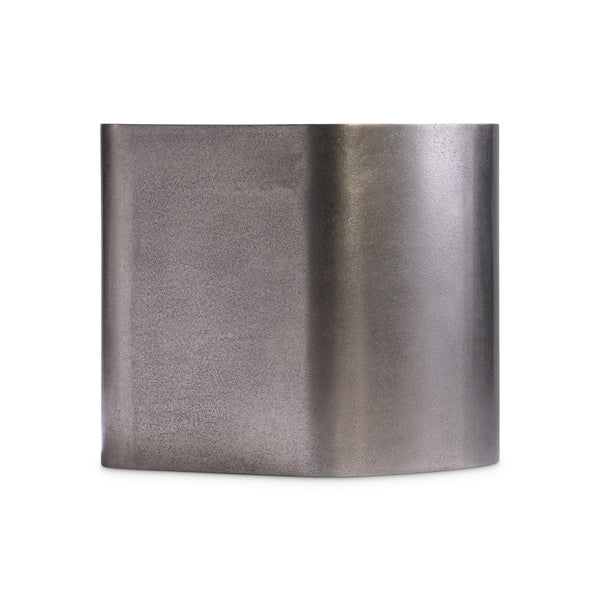 Bernhardt Bernhardt Clawson Graphite Pentagonal Side Table — Cast Aluminum Sculptural Accent With Adjustable Glides 338124