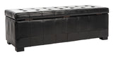 Safavieh  Large Manhattan Storage Bench  Black HUD4200B