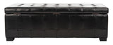 Safavieh  Large Manhattan Storage Bench  Black HUD4200B