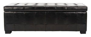 Safavieh  Large Manhattan Storage Bench  Black HUD4200B